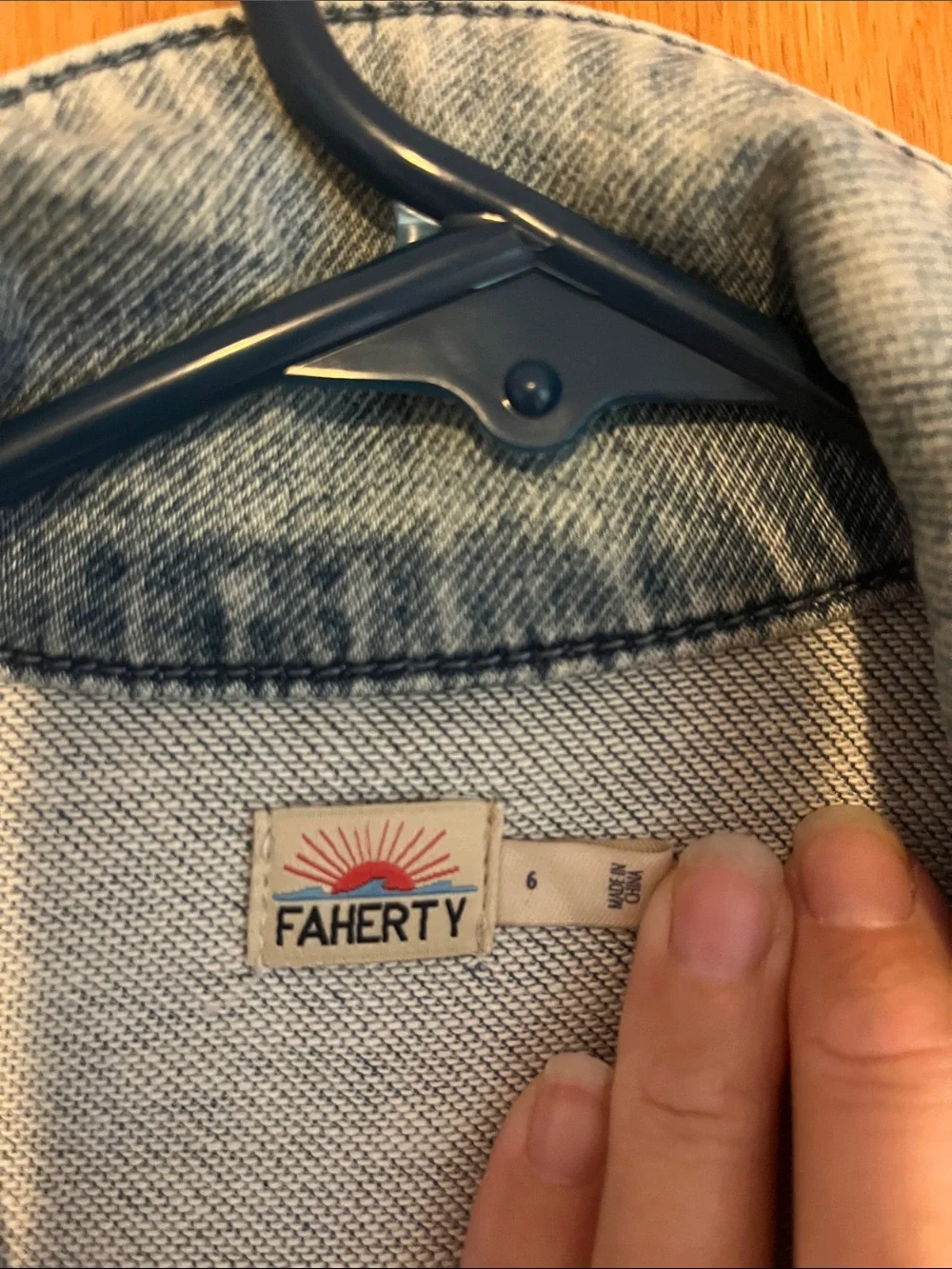 Faherty Kids' Short Sleeve Denim Jumpsuit - Light Blue